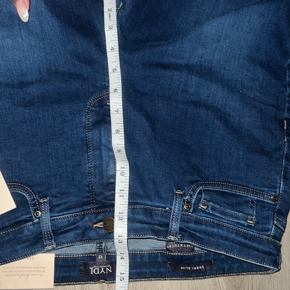 NYDJ Slim Cooper Jeans - Size 12, Dark Wash NWT - Picture 10 of 11